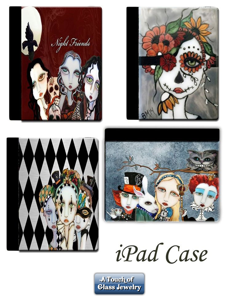Painted Lady iPad Cases by A Touch Of Glass Jewelry made with sublimation printing