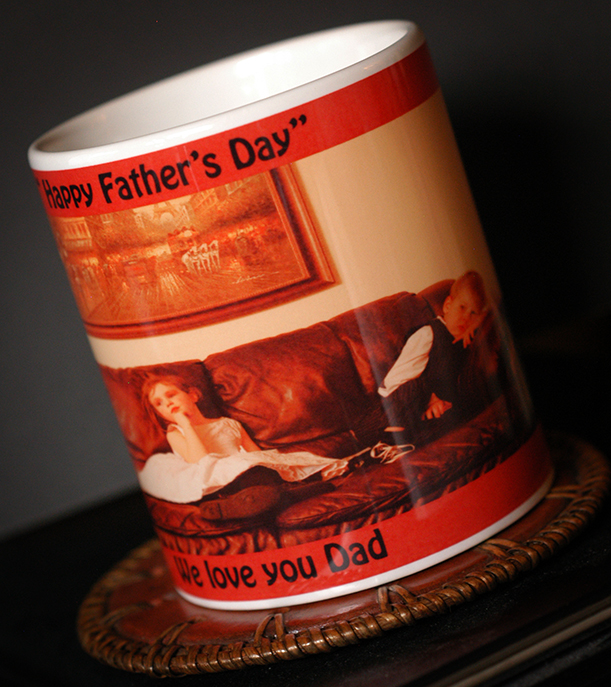 We love you Dad made with sublimation printing