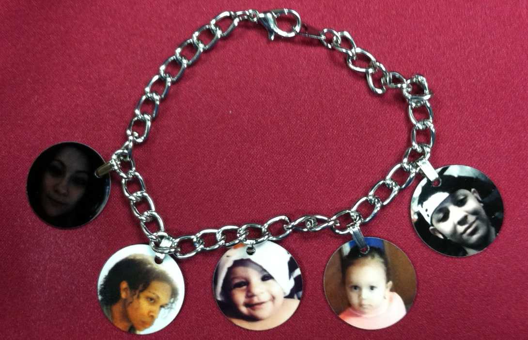 We Are Family Charm Bracelet made with sublimation printing
