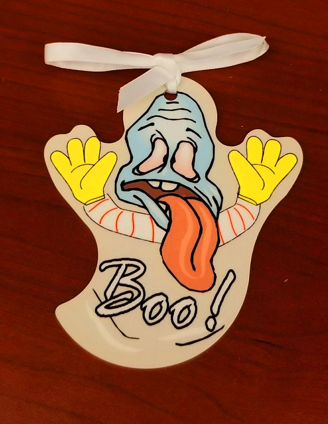 Ghost Ornament - Halloween Contest 2017 made with sublimation printing