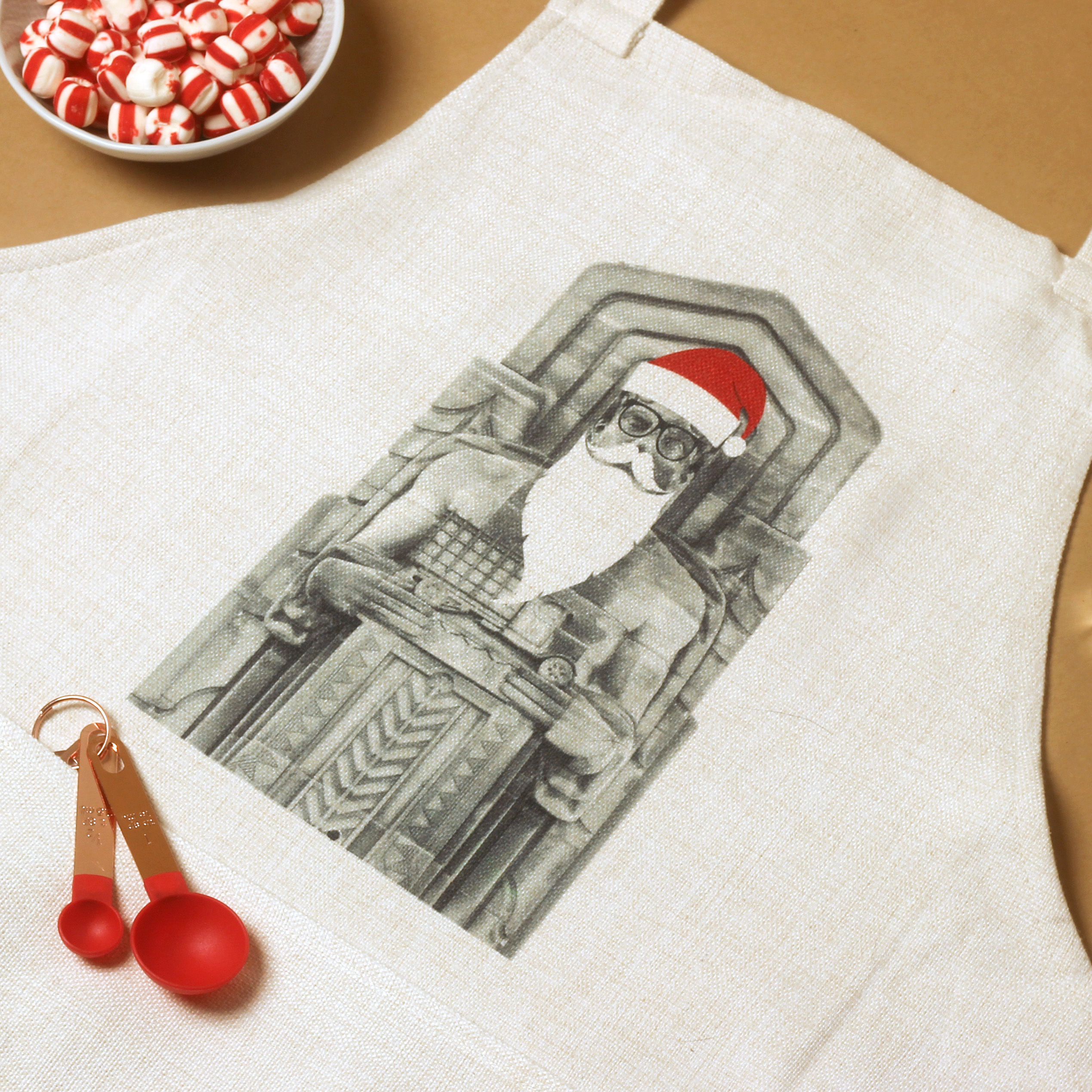 Linen Apron made with sublimation printing