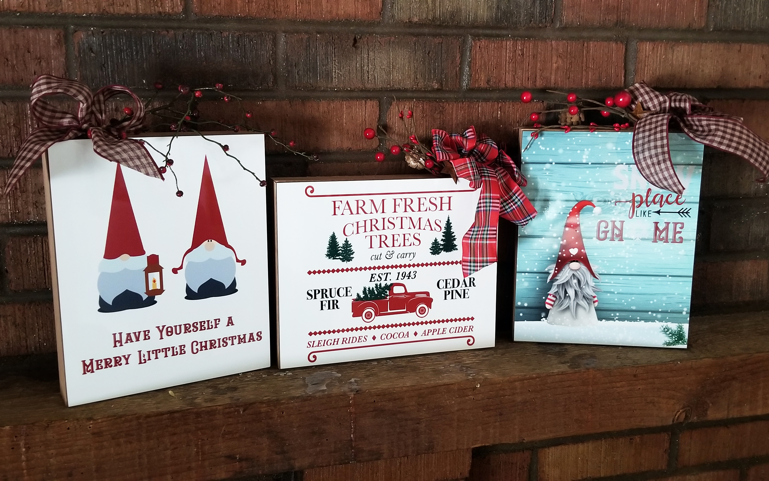 Christmas Shoutbox made with sublimation printing