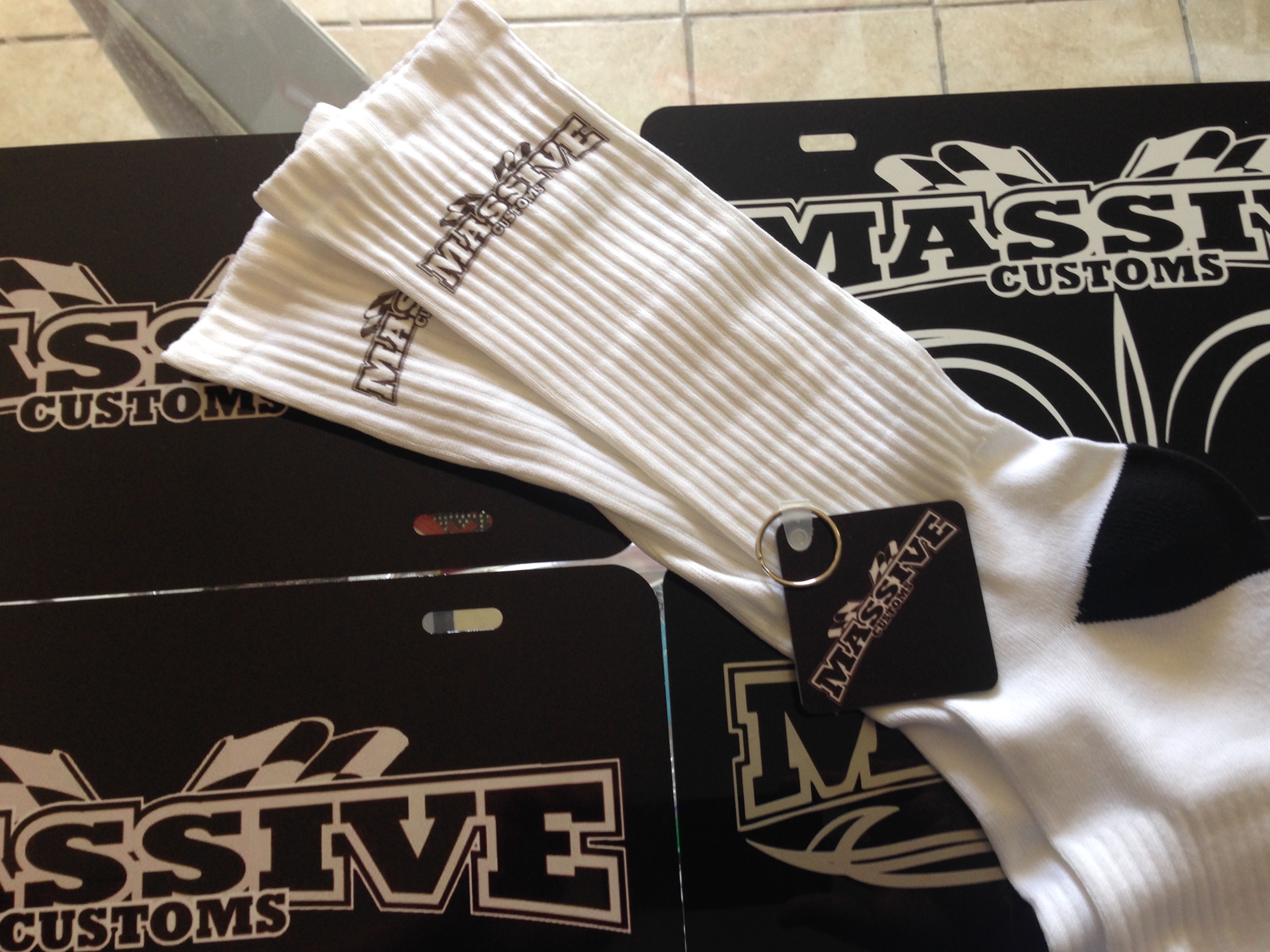 Massive Socks made with sublimation printing