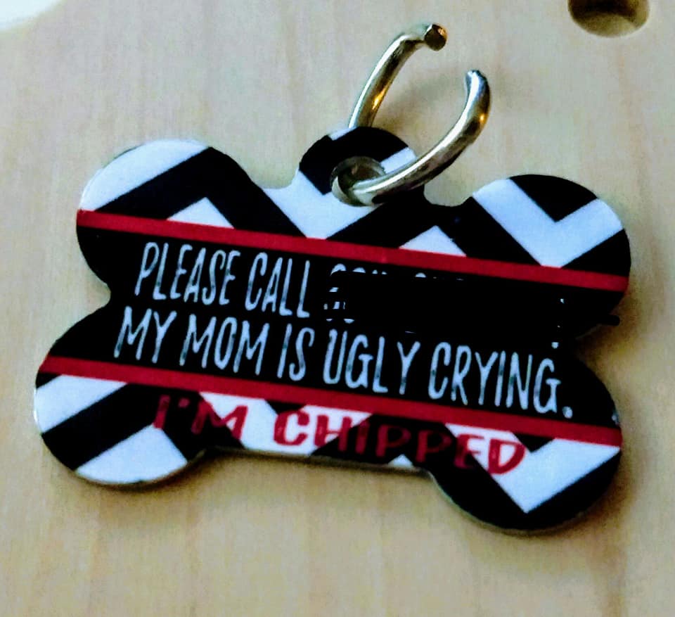 Dog Tag made with sublimation printing