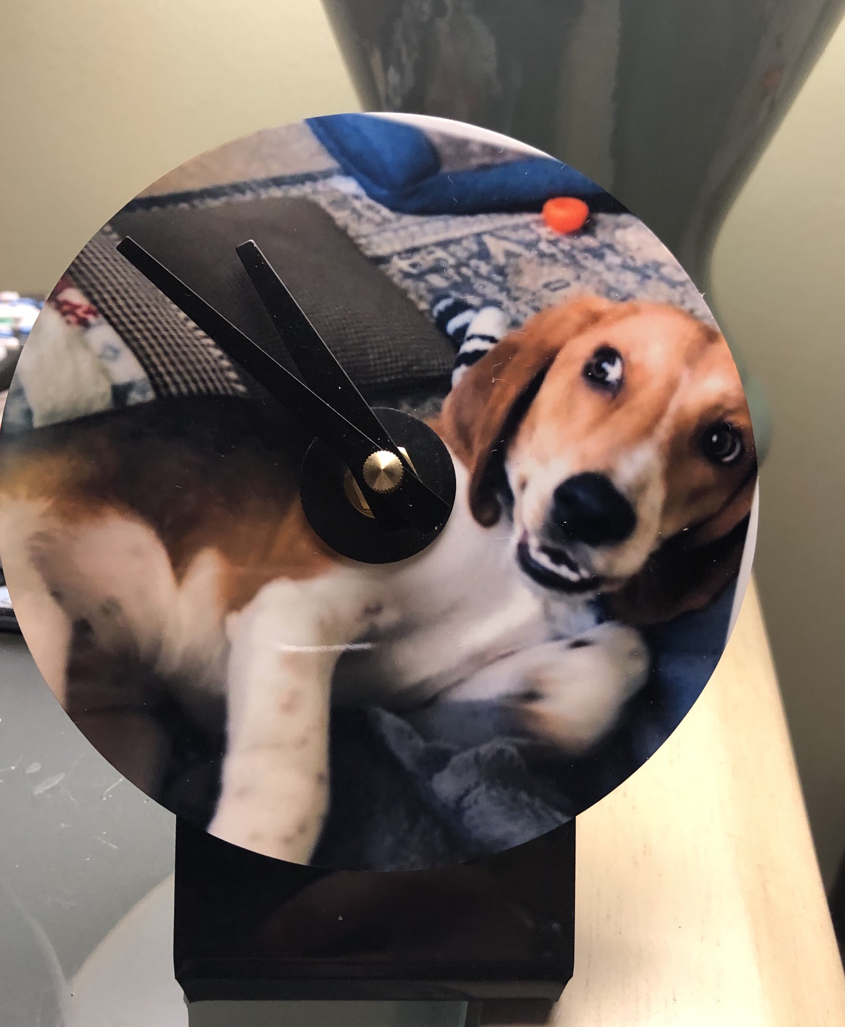 Pet clock made with sublimation printing