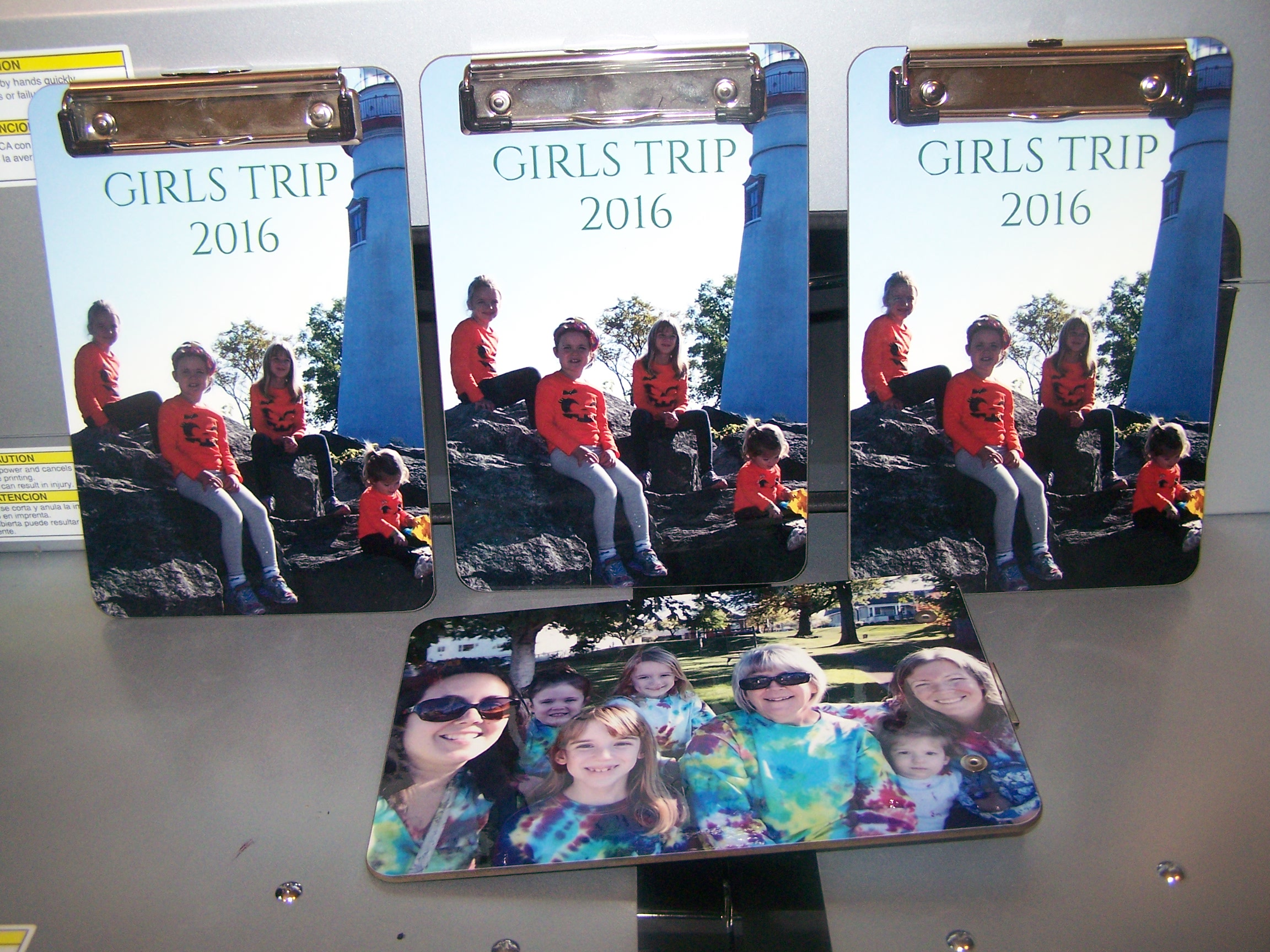 Personalized Clipboards made with sublimation printing
