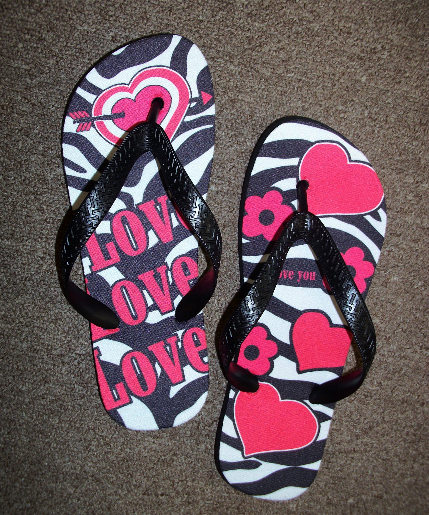 Flops made with sublimation printing