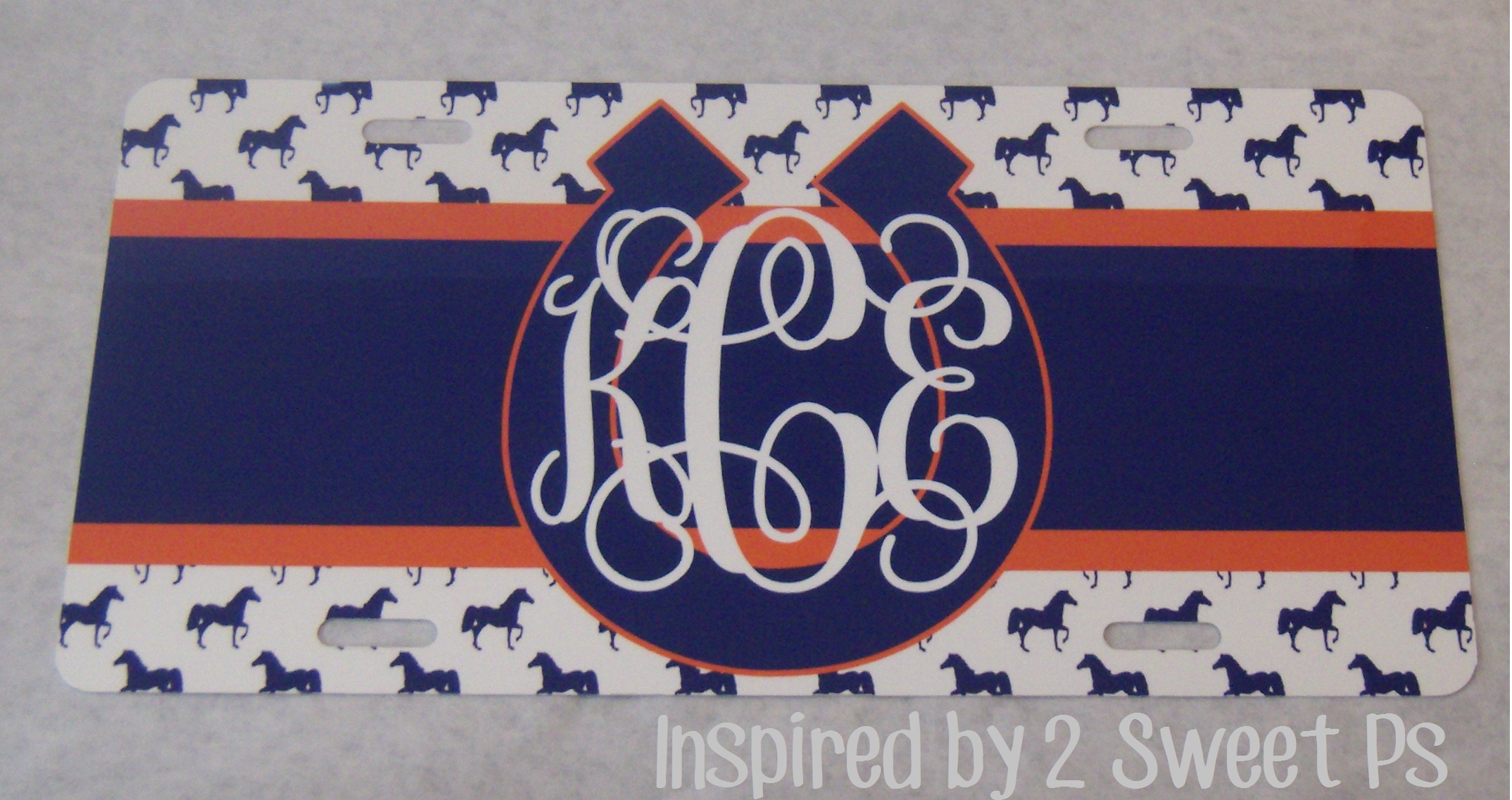 HORSE INSPIRED LICENSE PLATE made with sublimation printing