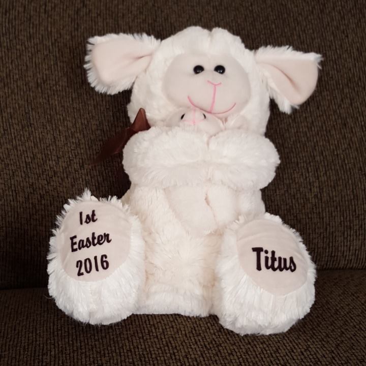 Easter Lamb made with sublimation printing