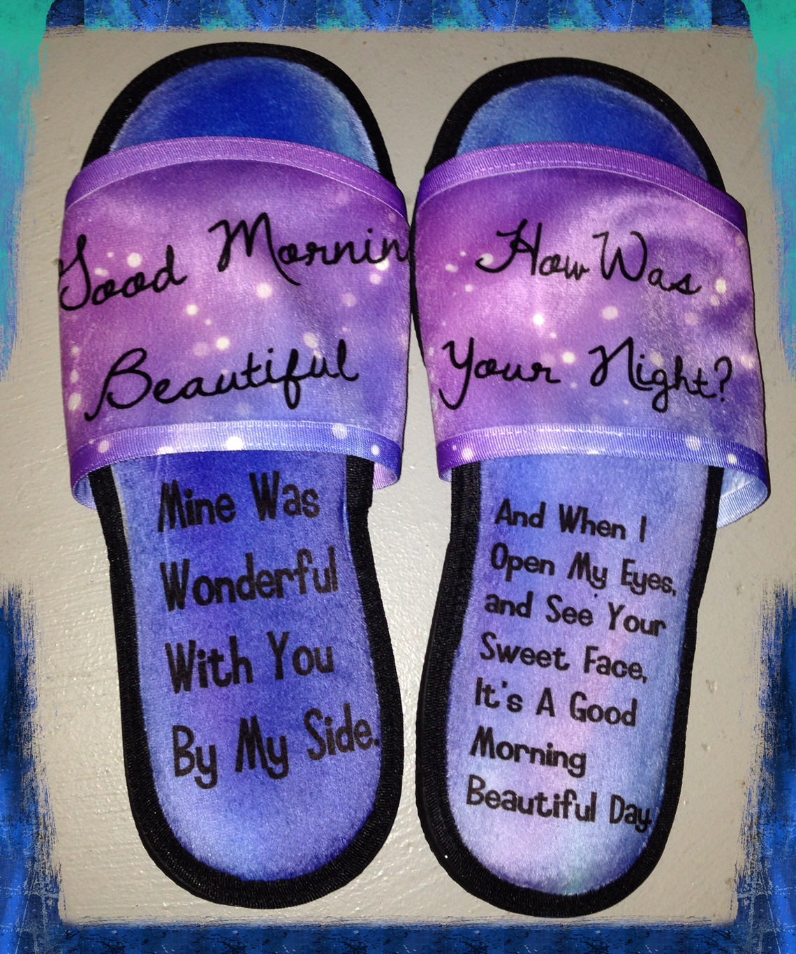 Custom ComfiesÂ® House Slippers made with sublimation printing
