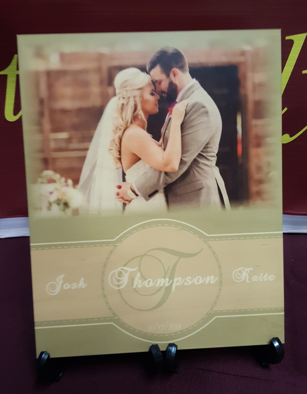 8x10 ChromaLuxe Natural Wood Photo Panel made with sublimation printing