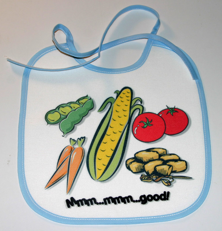 Baby Bib made with sublimation printing