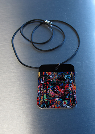 Chromaluxe pendant made with sublimation printing