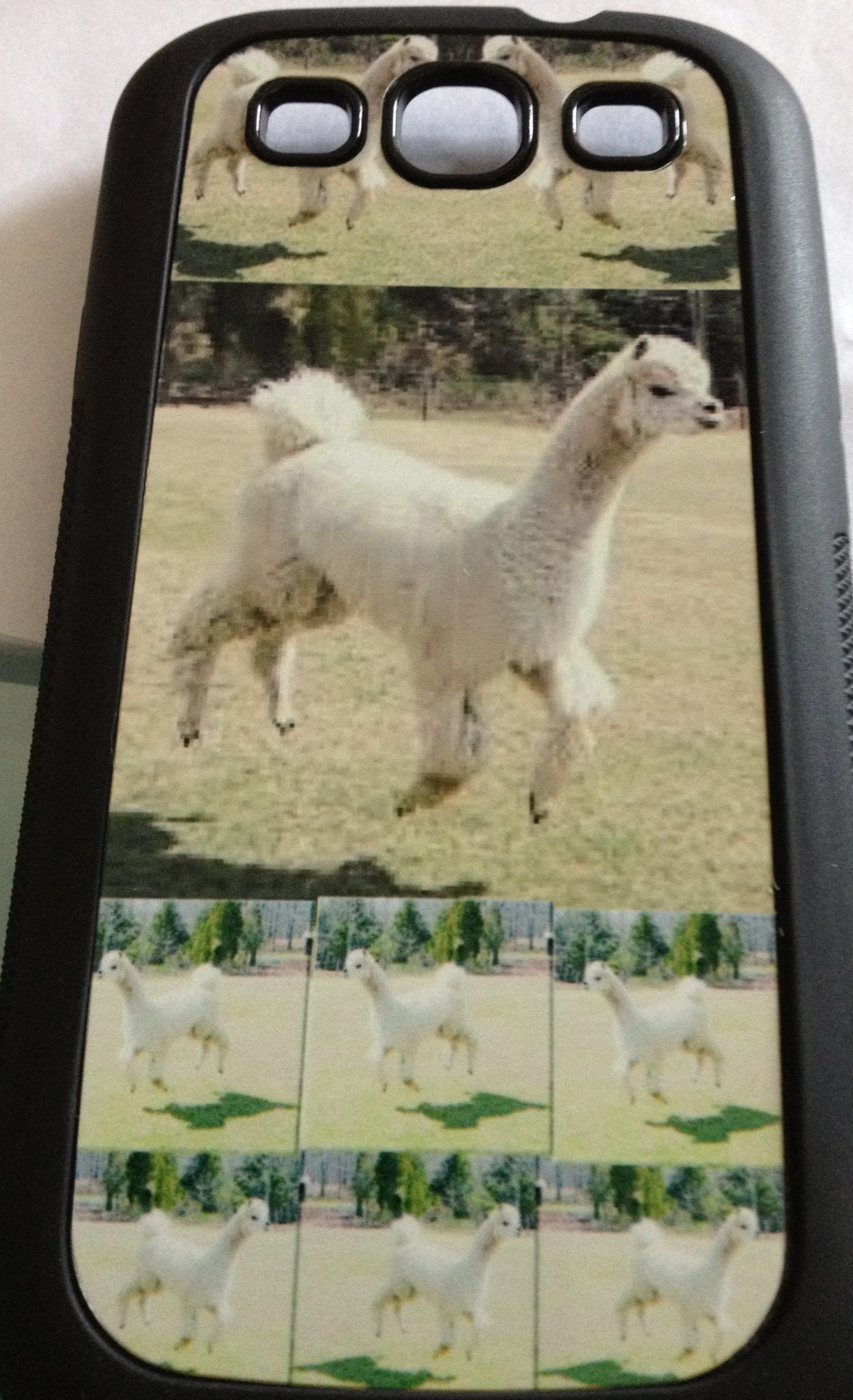 Alpaca Phone Case made with sublimation printing