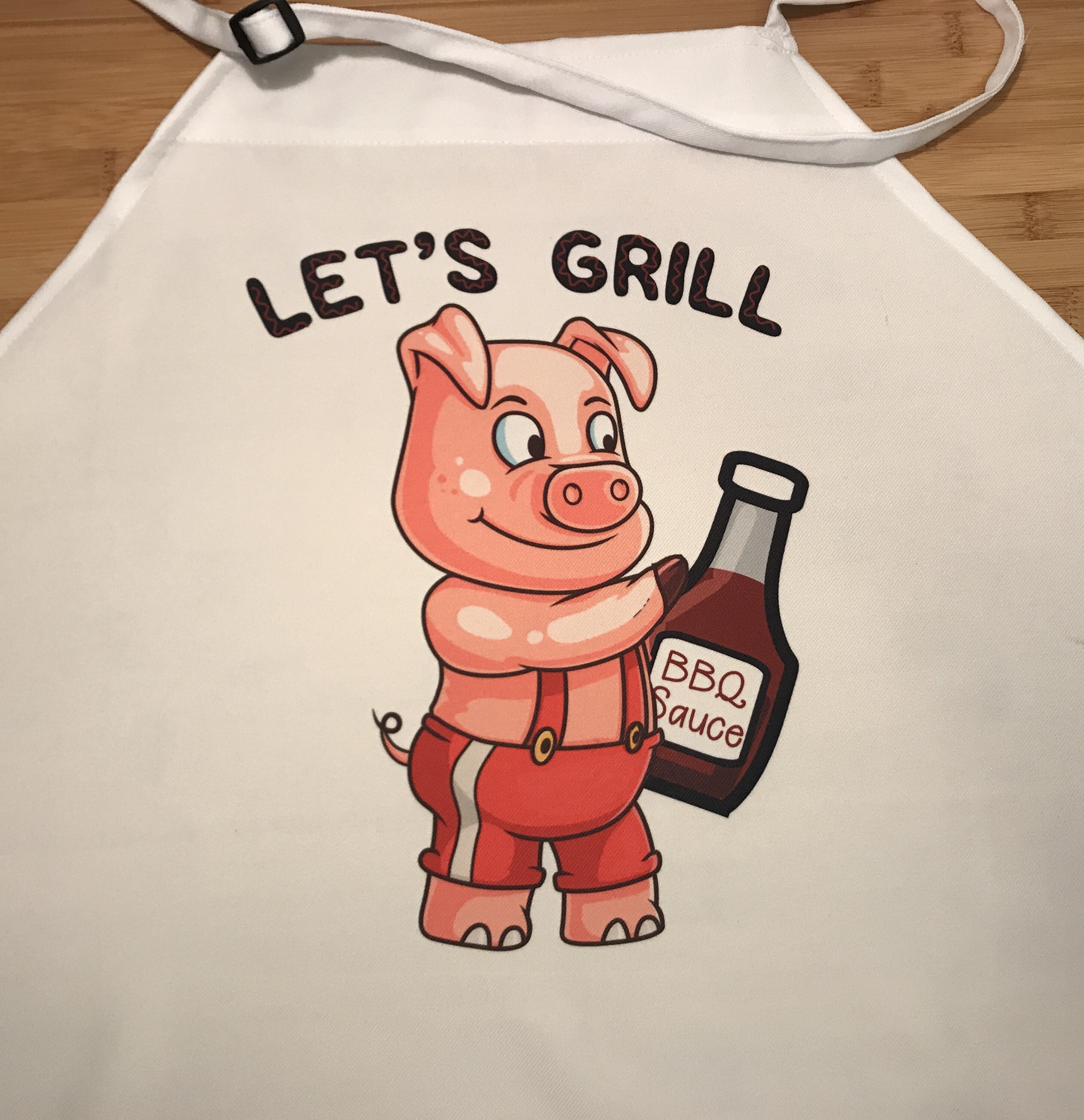 BBQ Apron made with sublimation printing