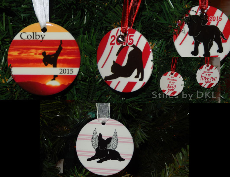 Round Porcelain Ornaments made with sublimation printing
