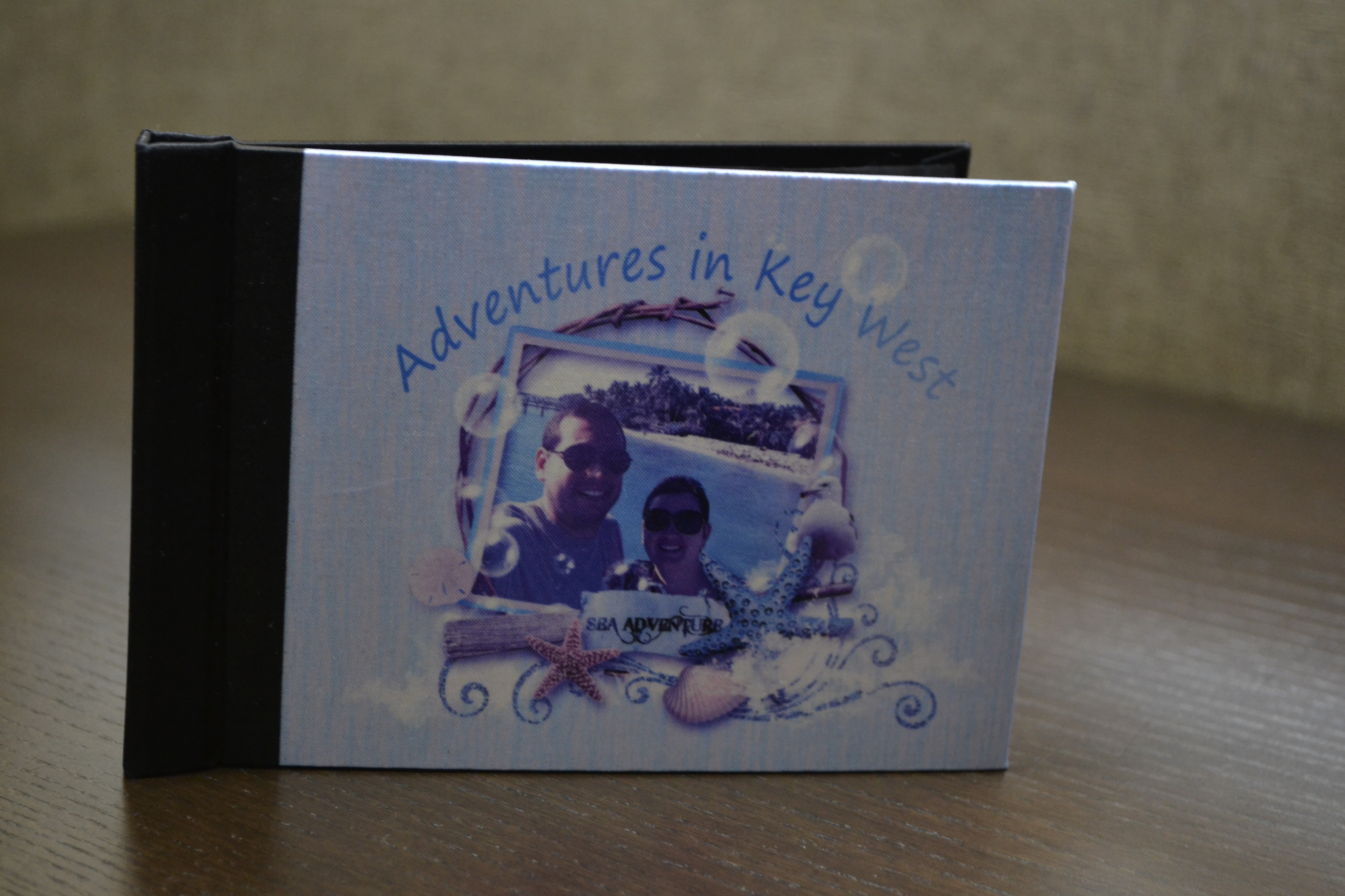 Adventures In Key West Pinch Book made with sublimation printing