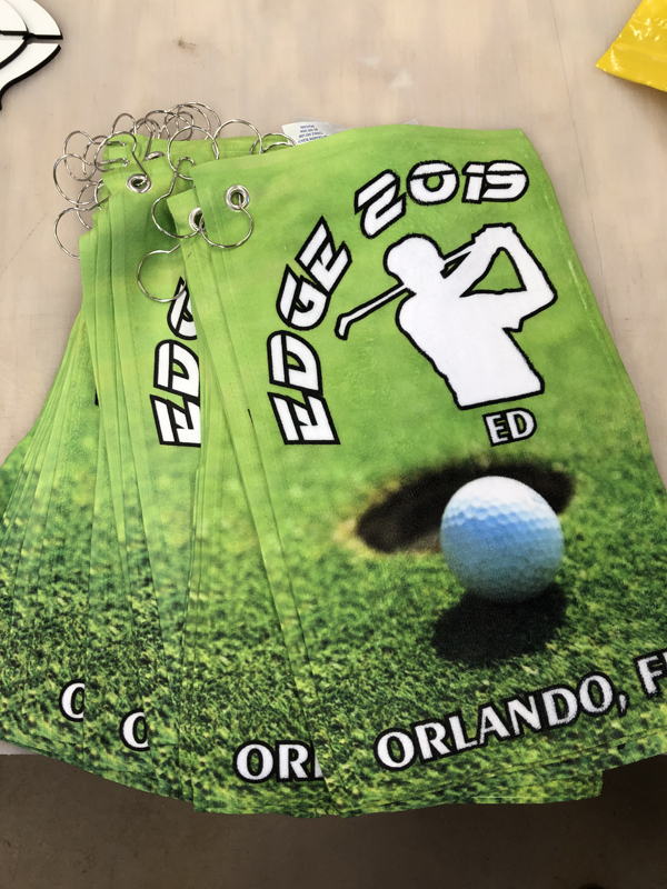 Golf Towels made with sublimation printing
