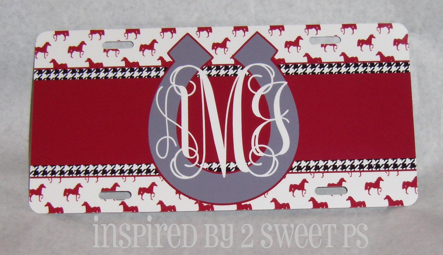Horse Inspired Tag made with sublimation printing