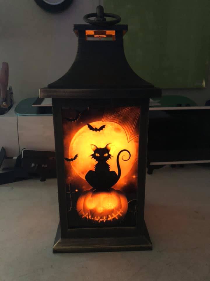 One final lantern sublimating onto white vinyl. These lanterns light up as seen here and really