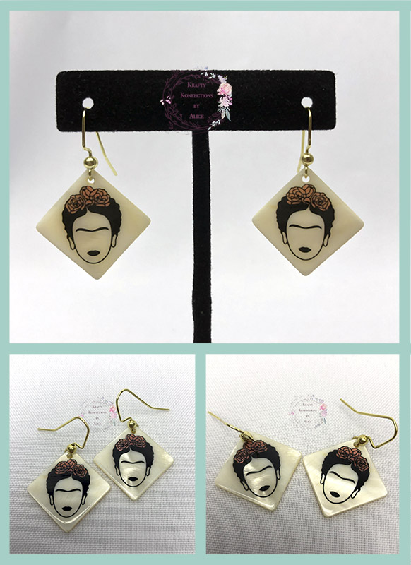 Using 2 small luma pendants, created a pair of earrings.  Kept the design simple to showcase th