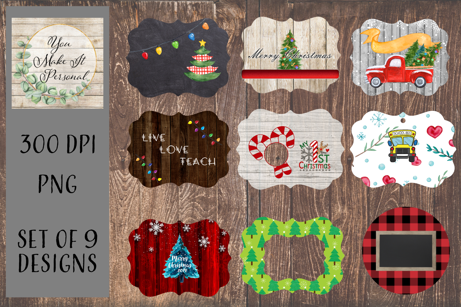 These sublimation design files are my top seller! Ornaments are a fun and easy thing to sublima