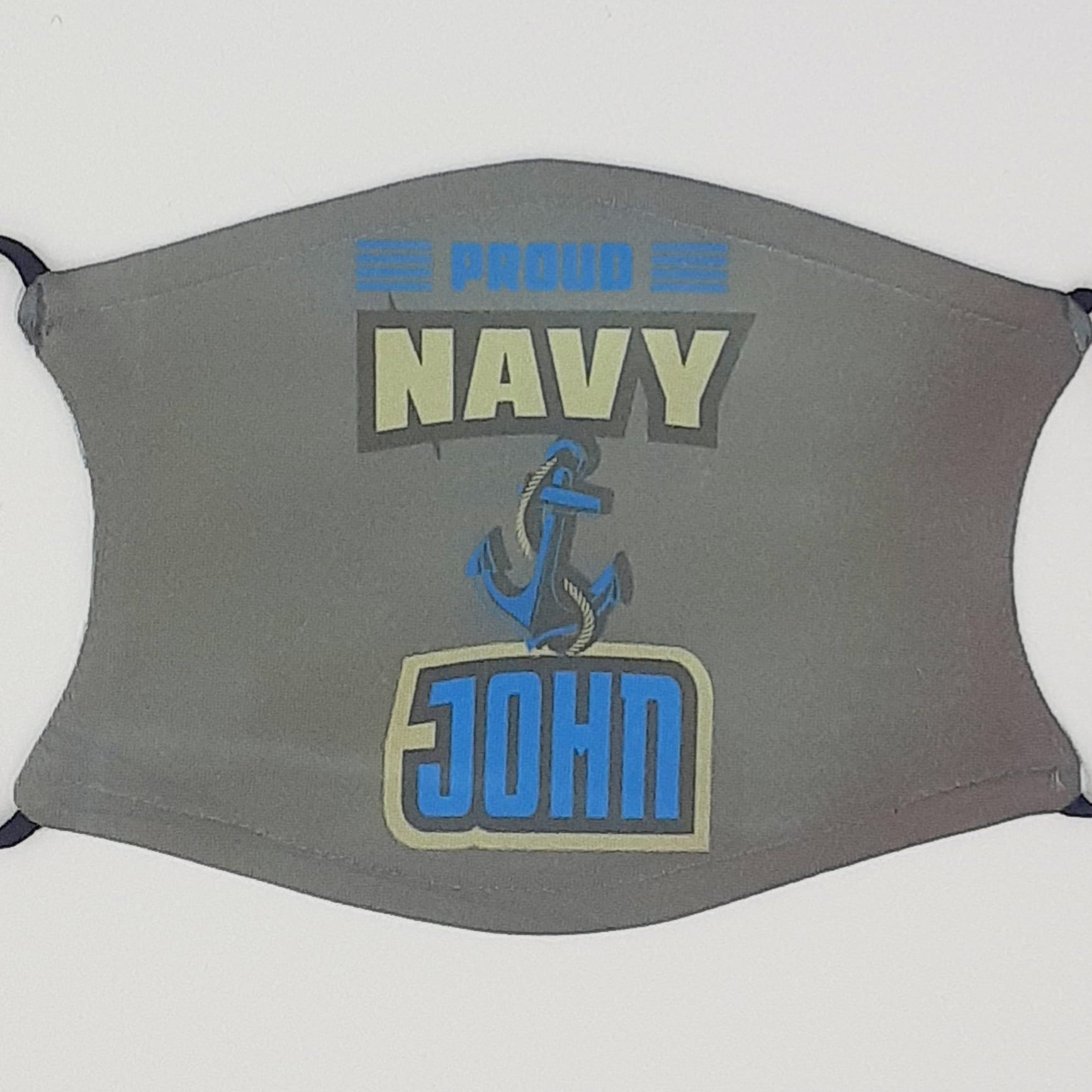 I made this mask for a caring VA lab tech who is a Navy veteran. I love the masks because the c