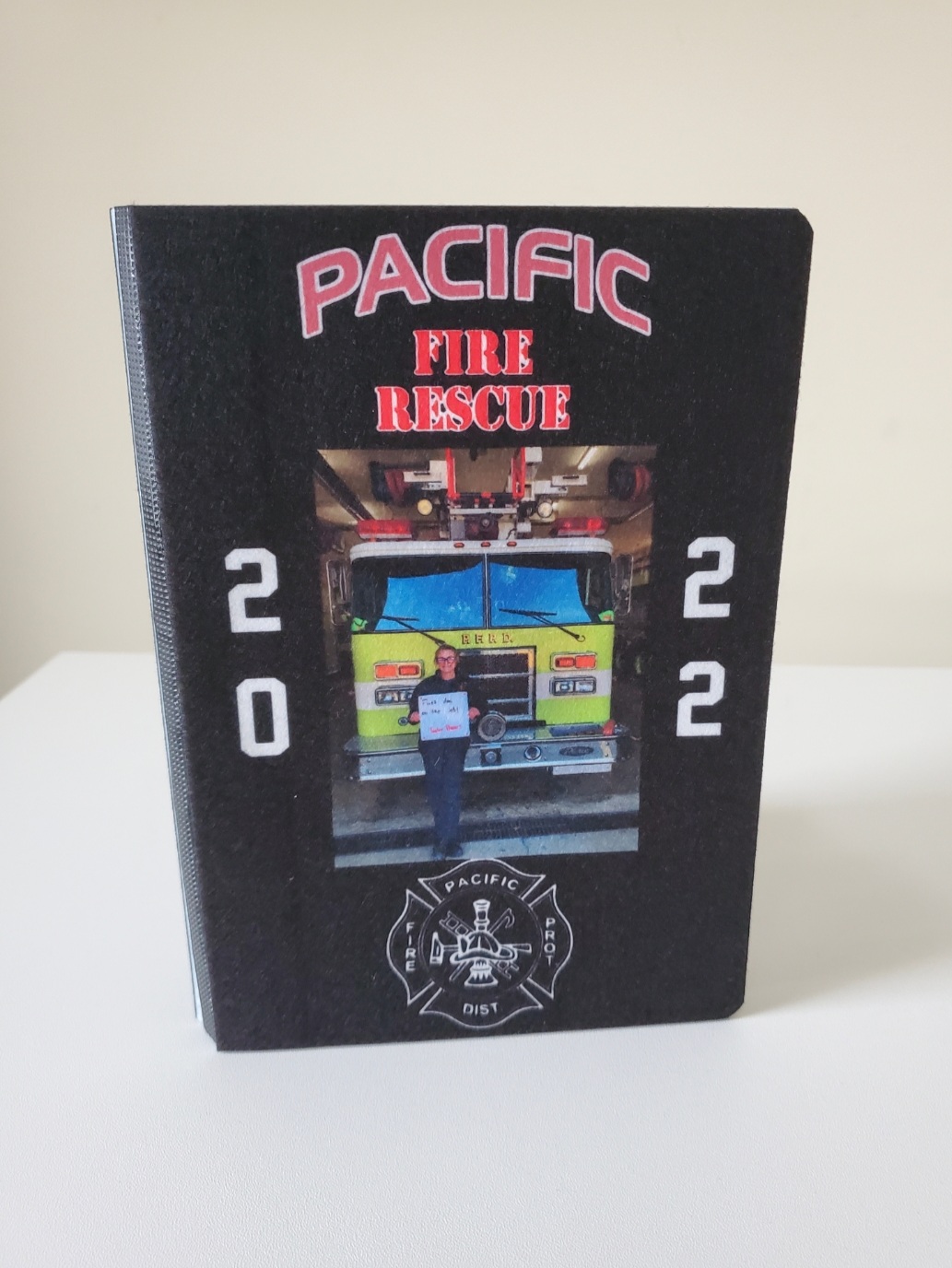 A journal for a firefighter to write about her calls.