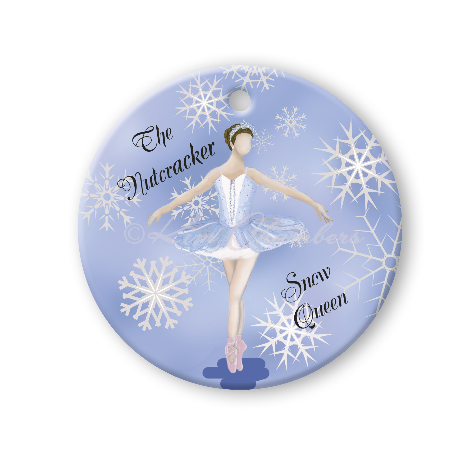 I make and sell Nutcracker Ballet Ornaments on my Etsy shop.  This is the Snow Queen