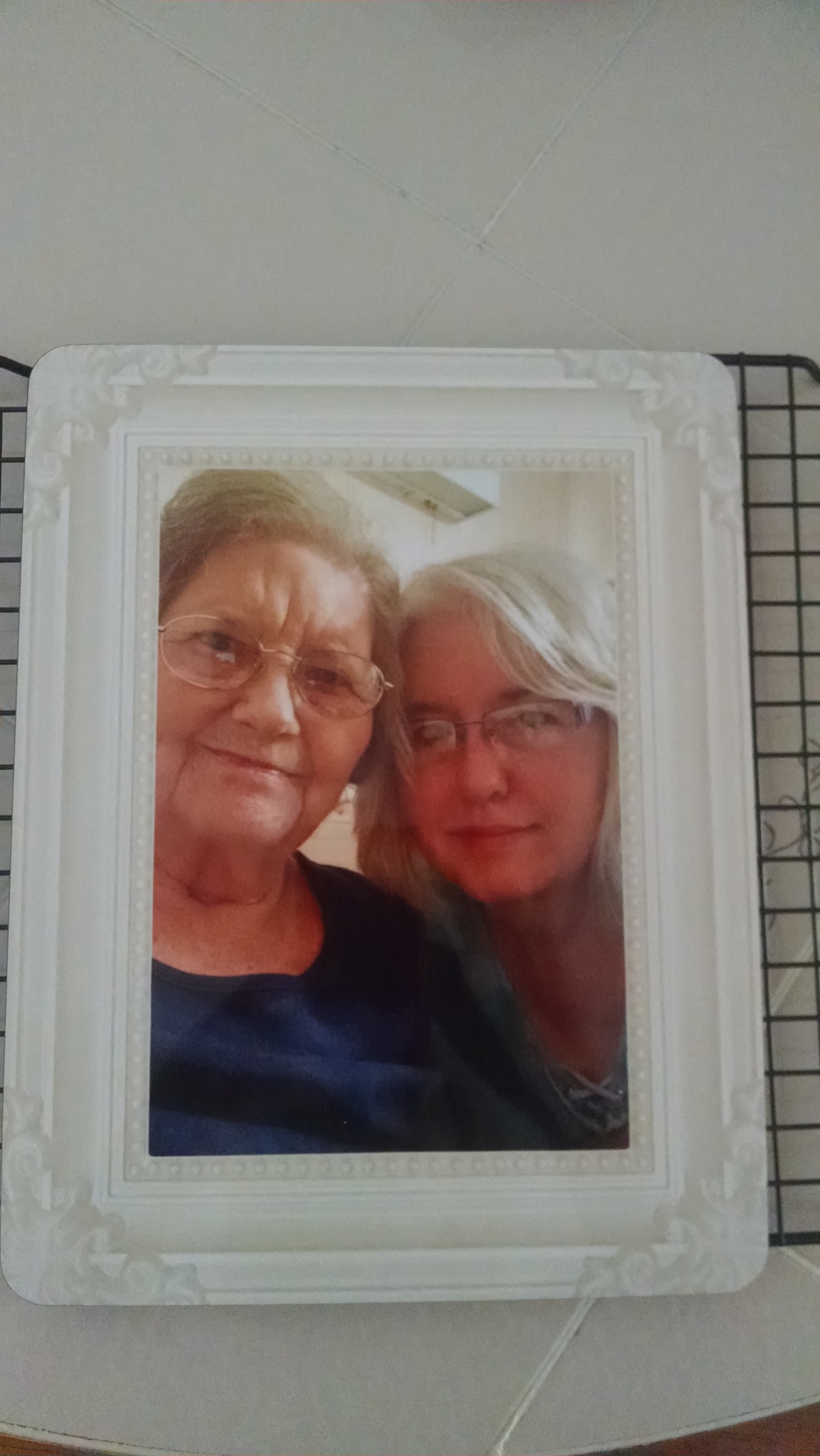 After my mom passed I used one of my photos of her and I and made this for myself.