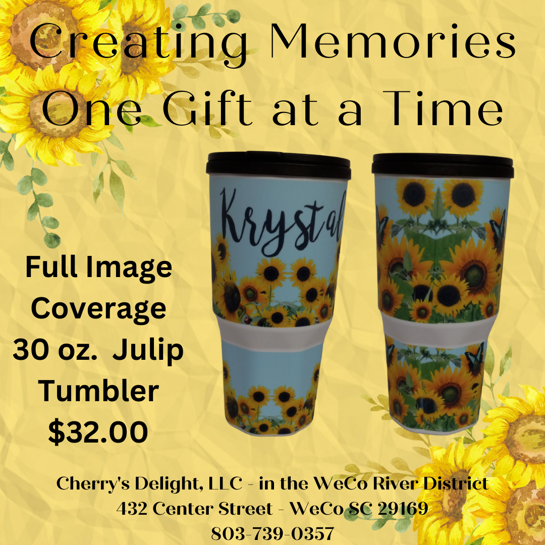 Her mother loves Sunflowers & Butterflies - so a belated Mother's Day gift is ready. Notice the