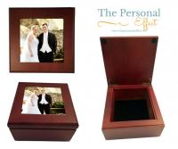 Wood Wedding Treasure Keepsake Box