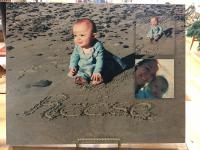 Photographs of my daughter and granddaughter at the ocean in Massachusetts