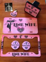 Combo set of License Plate, License Frame, Keychain, Car Coasters and Hitch Plate.