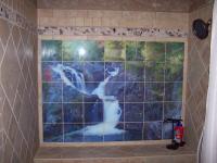 This is a 7'x5' Glass Tile Mural. Designed for the client with 12