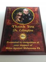 I love doing plaques where a photo is added. These were a donation for a 5K run/walk. Make sure