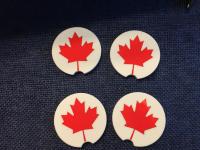 Canadian Maple Leaf Car Coasters