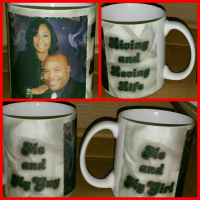Please forgive the bad lighting and camera angle, but the mugs came out AWESOME!!