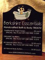 This is a special introductory price list that we did for a local handcrafted soap company, Ber