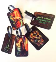 These luggage tags were created from art from my original paintings