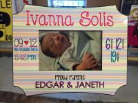 Personalized Frame for New Born baby!