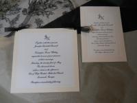 Real invitation on the right - my FRP wedding gift on the left.