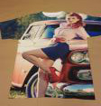All Over Pin Up Girl Front of Tshirt