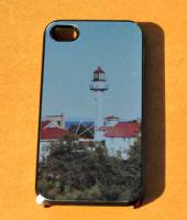 Photo of Whitefish Pt Light Station on a Scalloped Mirror Compact