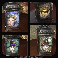 This was special order for a customer using some of my Halloween inspired paintings.  Love the 