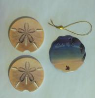 car coasters and porcelain ornament from photo