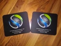 This customer plans to stand out by using mousepads instead of just business cards!