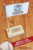 These custom awards were fabricated for the Minnesota Twins Organization and feature bases made