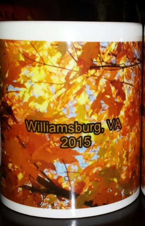 Fall leaves in Colonial Williamsburg VA