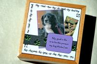 Custom Trinket box. This is a nice quality maple box that I designed with a pet theme which can